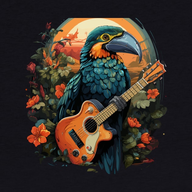 Hornbill Playing Guitar by JH Mart